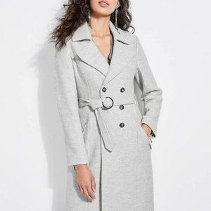 GUESS Women's Bralee Brushed Trench Coat